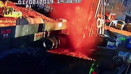 Kadıköy'de Doğalgaz Borusu Böyle Patladı!