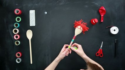 Marionetas de cucharas de cocina