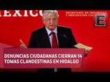 Población apoya plan contra el huachicoleo, destaca López Obrador