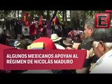 Simpatizantes de Maduro protestan en embajada de EU en México