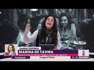 Entrevista a Marina de Tavira por su nominación a Mejor Actriz de Reparto por ROMA