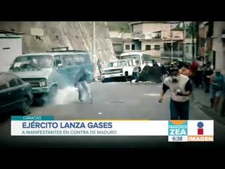 Download Video: Ejército reprime con gases lacrimógenos a manifestantes en Venezuela | Noticias con Francisco Zea