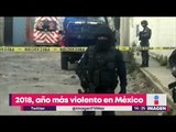 2018, el año más violento de la historia de México | Noticias con Yuriria Sierra