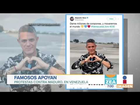 Famosos apoyan protestas contra Nicolás Maduro en Venezuela | Noticias con Francisco Zea