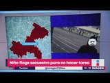 Niño finge secuestro ¡para no ir a la escuela! | Noticias con Yuriria Sierra