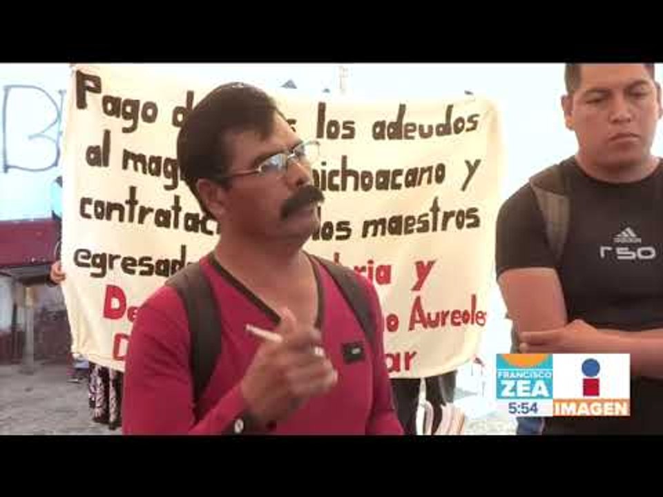 CNTE libera parcialmente las vías del tren en Michoacán | Noticias con Francisco Zea