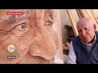 ¡Este hombre hace obras de arte en costales! | Sale el Sol