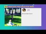 ¡Conmovedor! Anahí hace yoga con su hijo | De Primera Mano