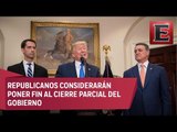 Senadores republicanos considerarán propuesta de Trump