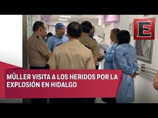 Beatriz Gutiérrez Müller visita a heridos por explosión de ducto