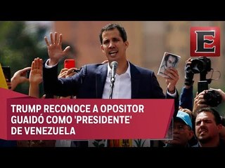 Líder opositor se autoproclama 'presidente encargado de Venezuela'