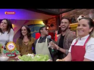 Cocina de Solteros con Kalimba: ¡arma una buena torta de tamal! | Sale el Sol