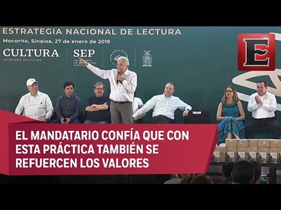 Arranca López Obrador la ‘Estrategia Nacional de Lectura’