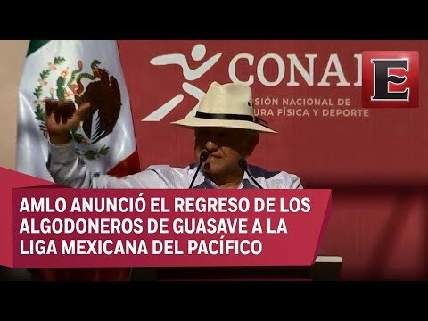 López Obrador anuncia escuelas de béisbol en todo el país para formar prospectos