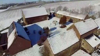 Domaine du Chenoy : Sous la neige 2019 (Émines, Belgique) - Vidéo en Drone