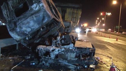 Kontrolden Çıkan Hafriyat Kamyonu Gaz Tankerine Çarptı: 1 Ölü
