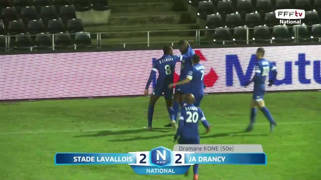 J20: Stade Lavallois - JA Drancy (4-3), le résumé