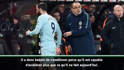 25e j. - Sarri : "Higuain n'est pas au mieux physiquement"