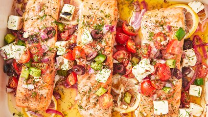 This Greek Salmon Is As Beautiful As It Is Delicious