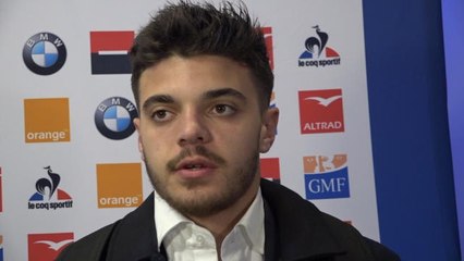XV de France - Ntamack sur sa première : "Ça cogne fort, ça va plus vite"