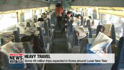 Millions travel nationwide in Korea to see their families around Lunar New Year