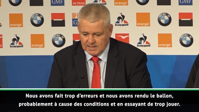 Pays de Galles - Gatland : La différence, c'est que nous ne savons plus perdre
