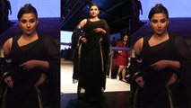 Vidya Balan looks beautiful in Black outfit during Lakme Fashion Week 2019 | Boldsky