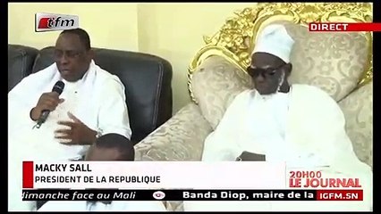 Macky Sall: " Je suis venu solliciter de prières..."