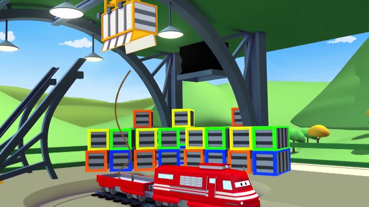 Troy le Train -  Le train artificier - La Ville des Voitures   Dessin animé Trains