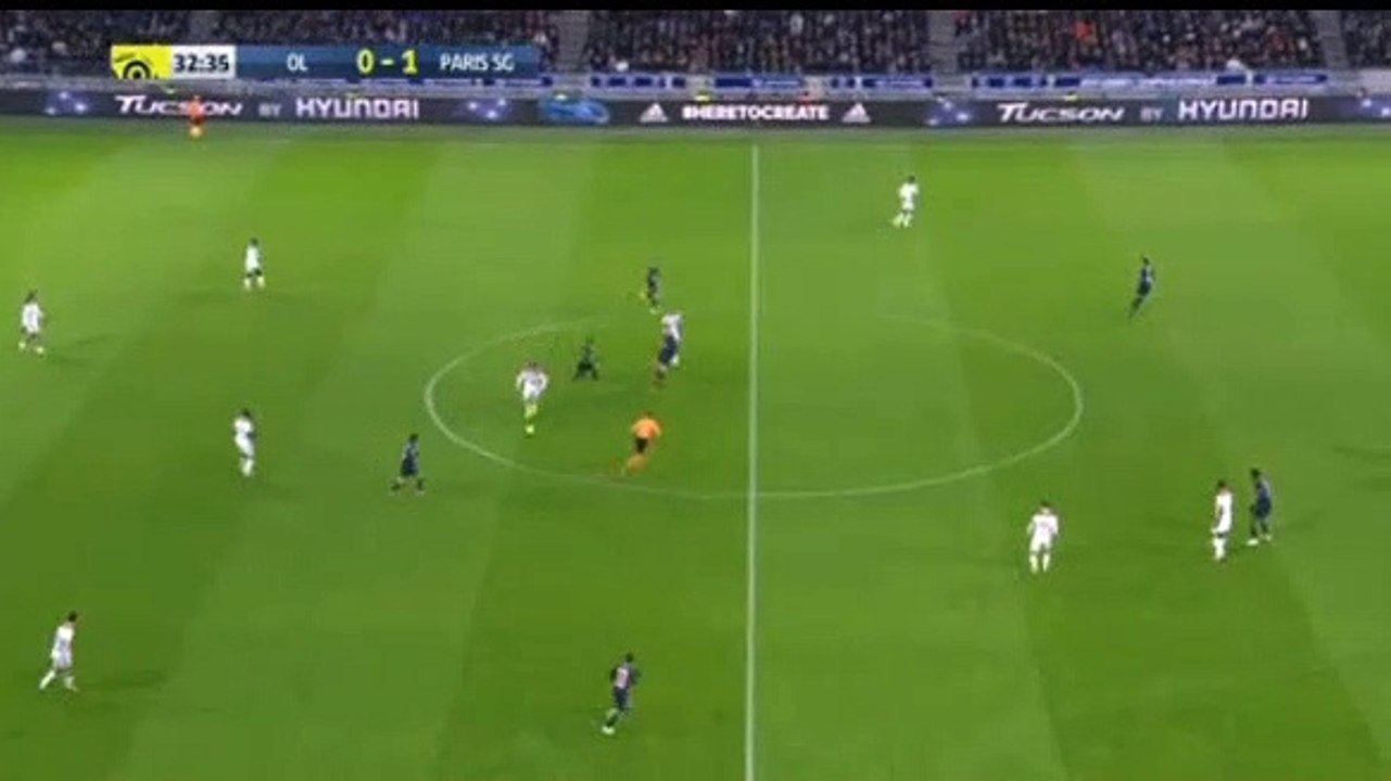 Dembele goal Lyon vs PSG 1-1