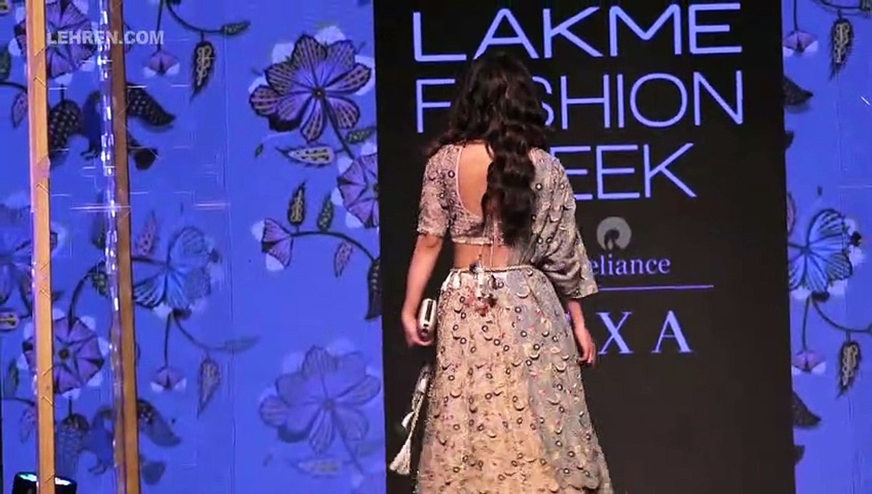 Mouni Roy Walks The Ramp At Lakme Fashion Week Day 3