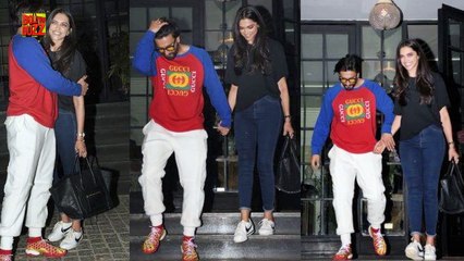 Ranveer Singh Fixes Deepika Padukone's Jeans & Kisses Her
