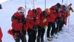 Exercice "avalanche" de la fédération nationale des sapeurs-pompiers de France au col du Lautaret