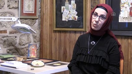 Gazoz kapağına tahta parçasına minyatür işliyor - BURSA