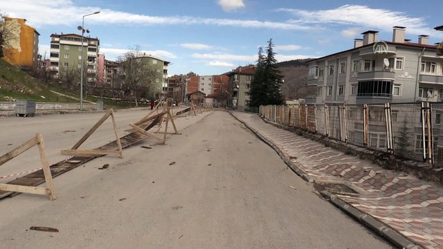 Tokat'ta sitenin istinat duvarı çöktü