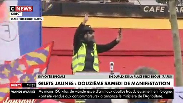Gilets jaunes - Jerome Rodrigues à la manifestation du samedi 2 février 2019