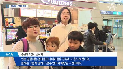 인천공항 하루 21만 명 ‘북적’…차례 대신 해외여행