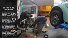 VW Beetle - Backup Motor Rebuild (part 6) - Installing Exhaust #vwbeetle #vwcarocha
