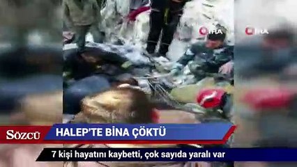 Halep’te bina çöktü: 7 ölü