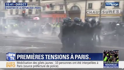 La tension monte près de la place de la République à Paris