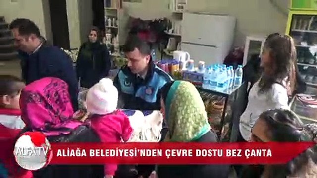 Aliağa Belediyesi’nden Çevre Dostu Bez Çanta