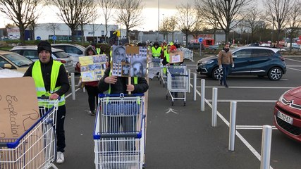 Gilets jaunes chez Leclerc