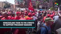 Venezuelans Took To The Streets To Support President Maduro