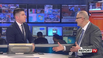 Report Tv - Fjalori në Kuvend dhe protesta e 16 shkurtit, i ftuar në studio Petrit Vasili