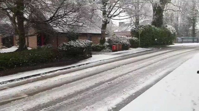Piéton : chutes de neige abondantes