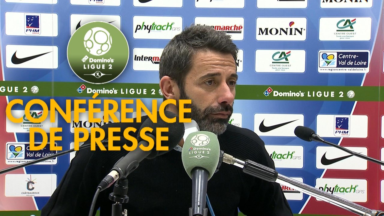 Conférence de presse Châteauroux - Grenoble Foot 38 (2-2) : Nicolas USAI (LBC) - Philippe  HINSCHBERGER (GF38) - 2018/2019