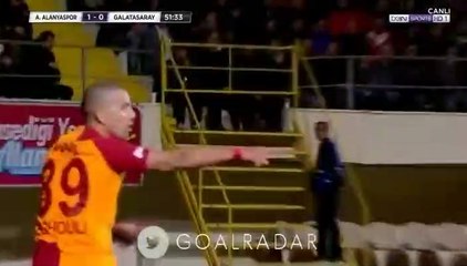 İşte Sofiane Feghouli'nin  Alanyaspor'a Attığı Gol - Alanyaspor - Galatasaray 1-1