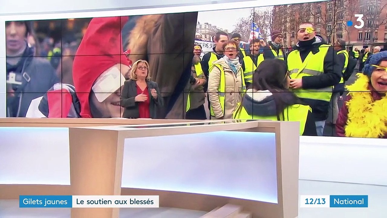 "Gilets jaunes" : une marche en soutien aux blessés des manifestations