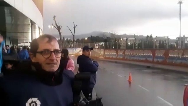 Celta-Sevilla: Llegada del Sevilla a Balaídos