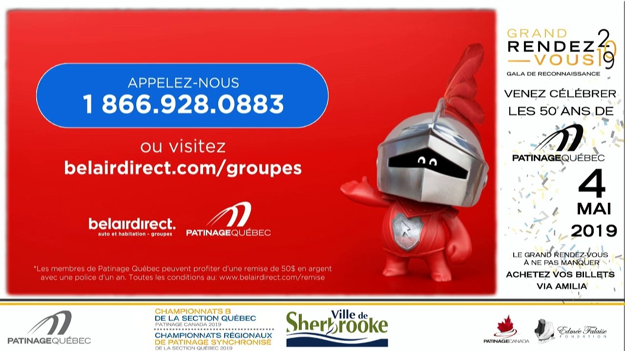 Championnats B de la section Québec - Patinage Canada 2019 / Juvénile moins de 14 ans Dames Finale